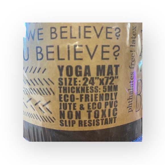 new Affirmats x Patrick Cooper 𓁹 Live Authentic Yoga Mat 𓁹 Blue Silk 5mm Thick - Picture 10 of 16